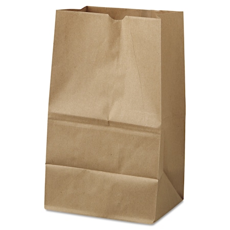 General Paper Bags, 40 lbs Cap, No 20 Squat, 8.25"Wx5.94"Dx13.38"H, Kraft, PK500 18421